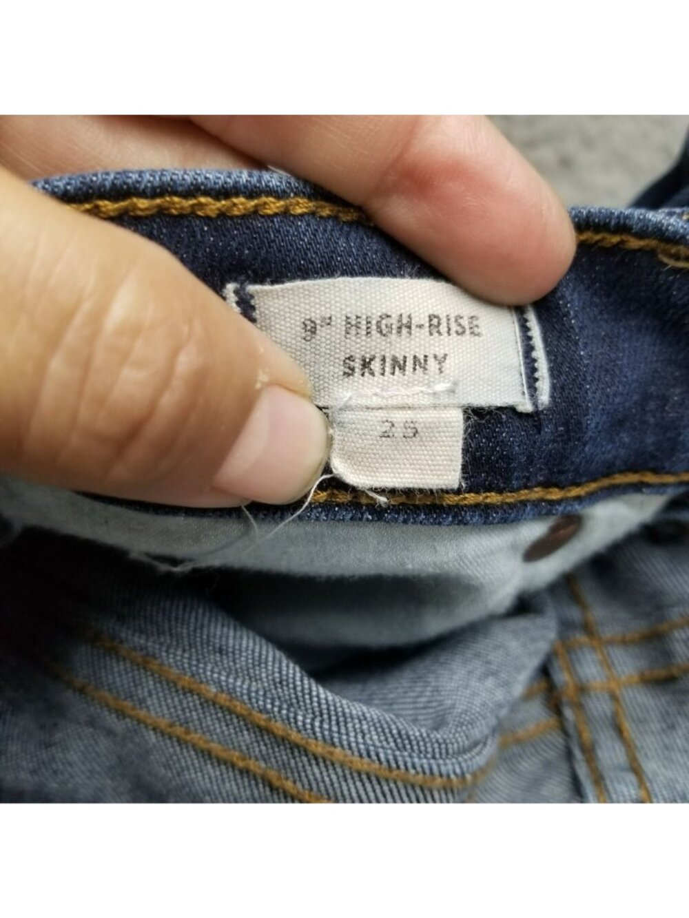 Madewell Jeans Womens 25 Blue Stretch Denim Skinny *Read* - Picture 12 of 16